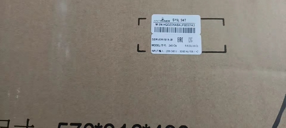 SHA256 बिटमैन एंटमिनर S19J 94TH 3100W 29.5 J/TH BTC माइनिंग के लिए