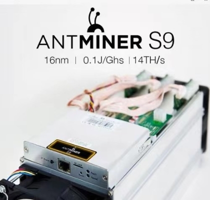 BTC माइनिंग S9 13.5T प्रयुक्त क्रिप्टो माइनिंग उपकरण 75dB कम शोर