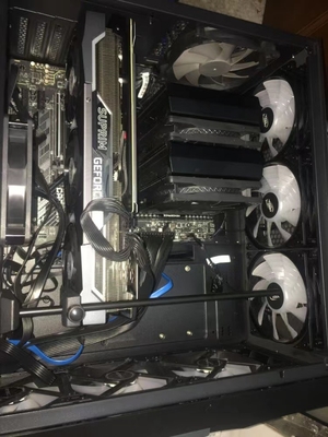 GDDR6X 850W MSI GeForce RTX 3070 Ti SUPRIM X 8G ग्राफिक्स कार्ड 1860MHz
