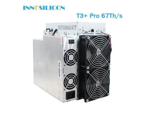 Asic SHA256 एल्गोरिथम बिट कॉइन माइनर 67TH/S इनोसिलिकॉन T3+ प्रो